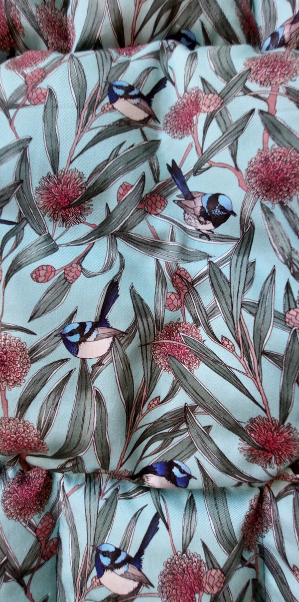 Mariska Blue Fairy Wrens | Pet Bed | 100% Bio Degradable Fabric