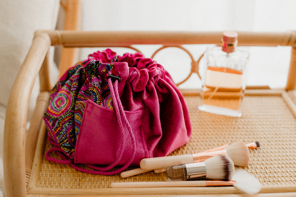 Mariska Flat Lay Cosmetic Bag | Goanna Dreaming | 100% Bio Degradable Fabrics